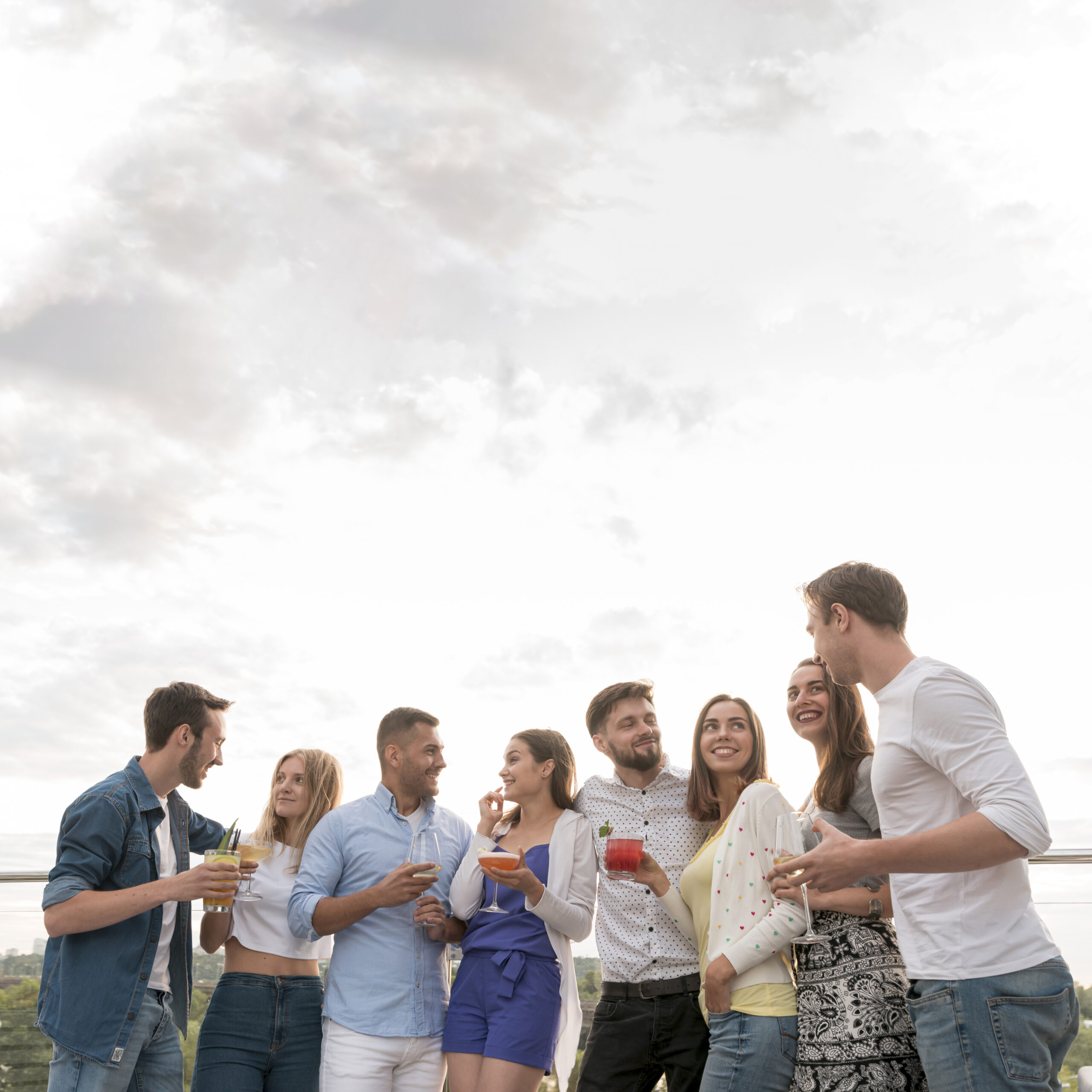 happy people party