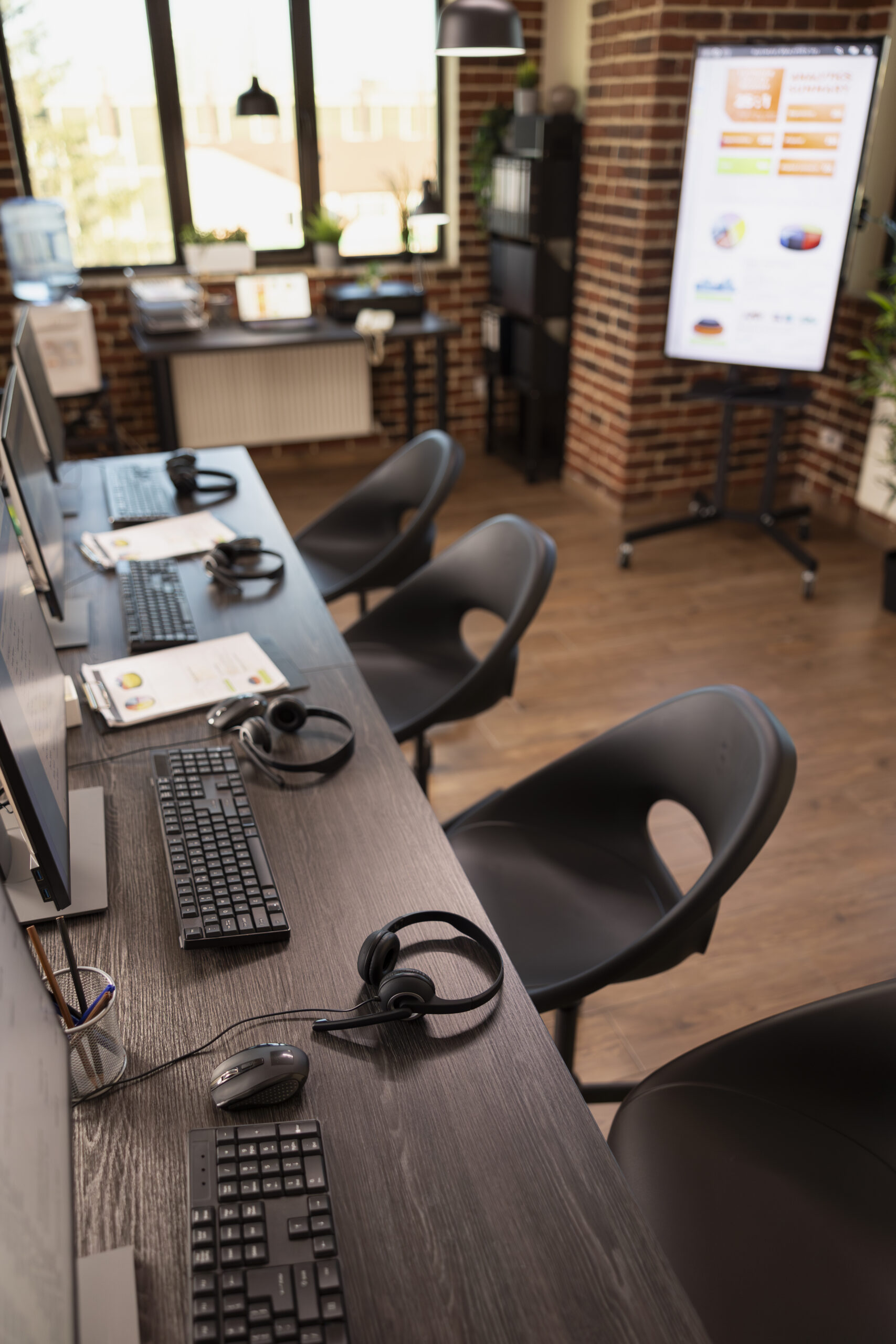 modern office with nobody present